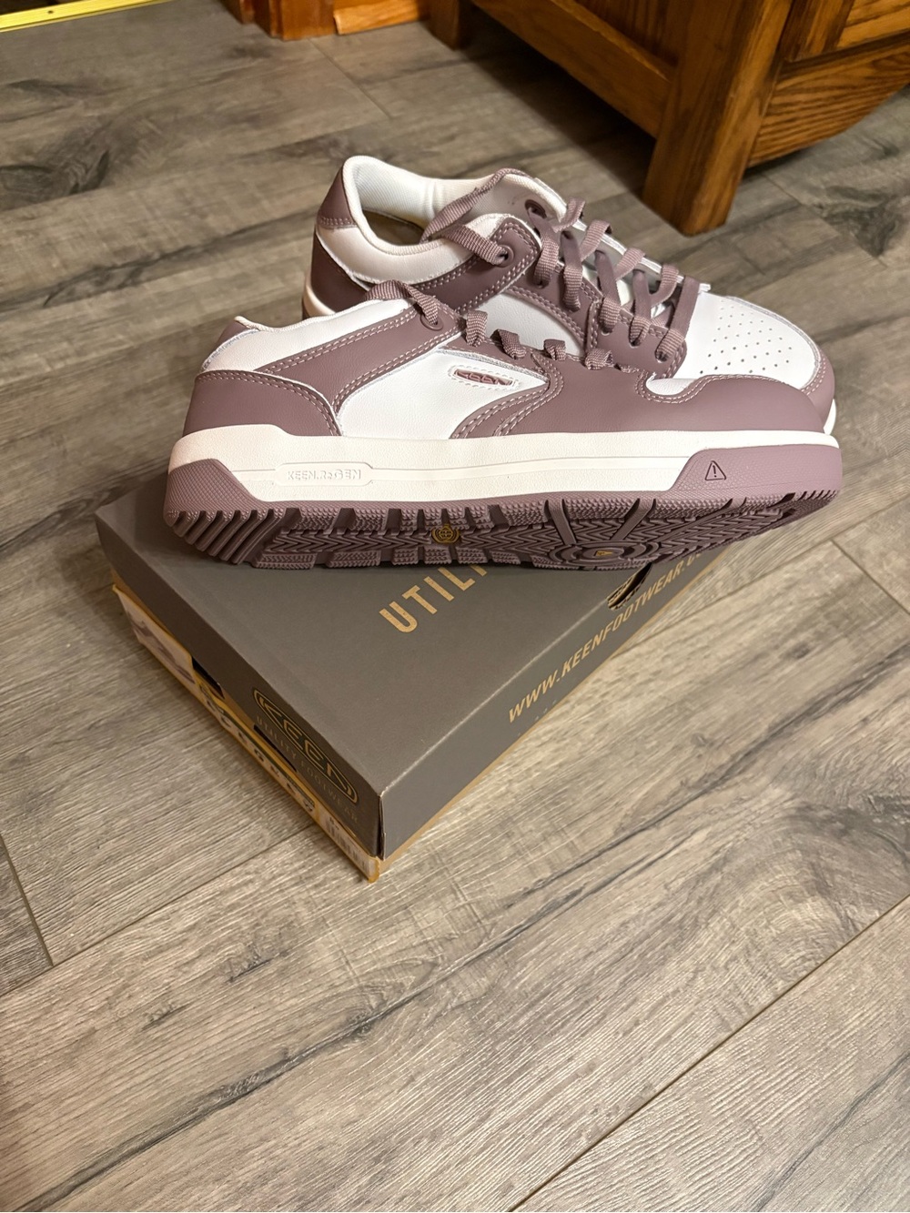 Redwing Women's Lilac and White Low-Top Lace Sneakers